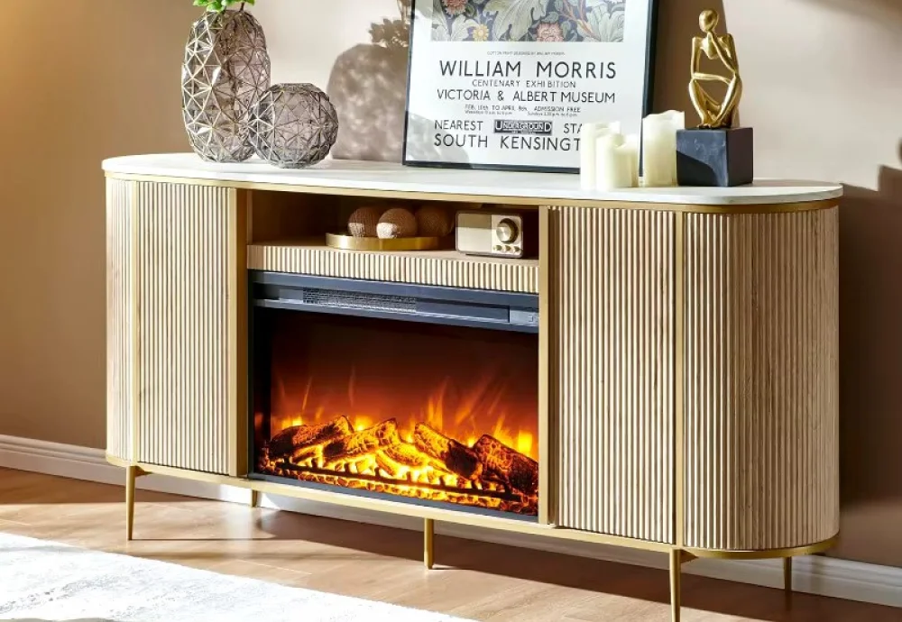 electric fireplace and heater